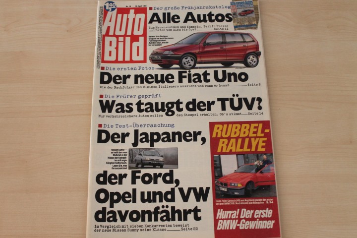 Deckblatt Auto Bild (16/1991)